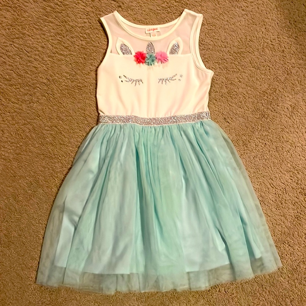 Unicorn dress. Size 7/8. Cat and Jack brand. Worn once.